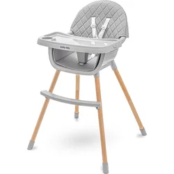 Baby Mix Jídelní židlička Freja wooden dark grey