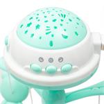 Baby Mix Kolotoč nad postýlku se světelným projektorem mátový