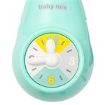 Baby Mix Kolotoč nad postýlku se světelným projektorem mátový