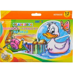 Barvy na sklo sada 12 ks 1493 10,5ml