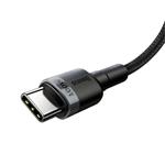 Baseus 100W rychl=nabíjení USB pro kabel typu C (20V 5A), 2m šedo-černý