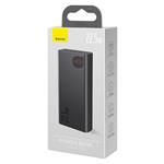 Baseus Adaman kovová powerbanka s digitálním displejem QC 20000mAh 22.5W, černá