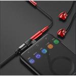 Baseus audio rozbočovač s koncovkami USB-C samice/samec, 3,5mm Jack