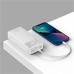 Baseus Bipow powerbank s digitálnym displejom 30000mAh 20W biela