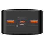 Baseus Bipow powerbank s digitálnym displejom 30000mAh 20W čierna