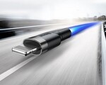 Baseus Cafule nabíjací/dátový kábel USB na Lightning 1,5 A, 2 m, šedo-čierny