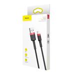 Baseus Cafule Nabíjací/dátový kábel USB na Lightning 1,5A 2 m, červeno-čierny