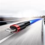 Baseus Cafule Nabíjací/dátový kábel USB na Lightning 1,5A 2 m, červeno-čierny