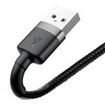 Baseus Cafule Nabíjací/dátový kábel USB na Lightning 1,5A 2 m, sivo-čierny