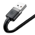 Baseus Cafule Nabíjací/dátový kábel USB na Lightning 2,4 A 0,5 m, sivo-čierny