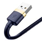 Baseus Cafule Nabíjací/dátový kábel USB na Lightning 2,4A 1 m, zlatomodrý