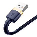 Baseus Cafule Nabíjací/dátový kábel USB na Lightning 2,4A 1 m, zlatomodrý