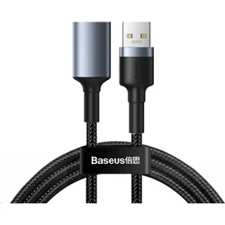 Baseus Cafule nabíjecí/datový kabel USB3.0 samec na USB3.0 samice 2A 1m, šedá