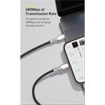 Baseus Cafule Series nabíjecí/datový kabel USB-C na Lightning PD 20W 0,25m, černá