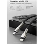 Baseus Cafule Series nabíjecí/datový kabel USB-C na Lightning PD 20W 1m, černá
