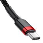 Baseus Cafule Series USB-C na USB-C PD2.0 60W Flash nabíjací/datový kábel 1m, červeno-čierny