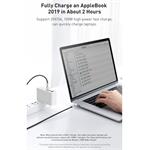 Baseus Cafule Series USB-C samec na USB-C samec nabíjací/dátový kábel s kovovými koncovkami 100W 2m, biely