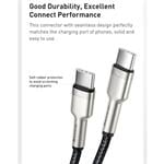 Baseus Cafule Series USB-C samec na USB-C samec Nabíjací/datový kábel s kovovými koncovkami 100W 2m, čierny