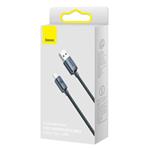 Baseus Crystal Shine Series USB-A/USB-C 100W 2m nabíjací/dátový kábel, čierny