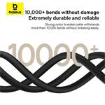 Baseus Dura USB-C/USB-C rýchlonabíjací kábel 1m 100W čierny zlatý