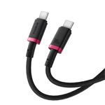 Baseus Dura USB-C/USB-C rýchlonabíjací kábel 2m 100W červený čierny