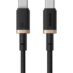 Baseus Dura USB-C/USB-C rýchlonabíjací kábel 2m 100W čierny zlatý