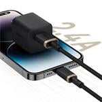 Baseus Dura USB/Lightning 2m 2,4A rýchlonabíjací kábel čierny zlatý