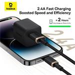 Baseus Dura USB/Lightning 2m 2,4A rýchlonabíjací kábel čierny zlatý