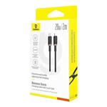 Baseus Dura USB/Lightning 2m 20W rýchlonabíjací kábel čierny zlatý