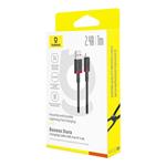 Baseus Dura USB/Lightning Fast Charging Cable 1m 2,4A červený a čierny