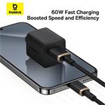 Baseus Dura USB/USB-C rýchlonabíjací kábel 2m 60W čierny zlatý