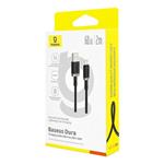 Baseus Dura USB/USB-C rýchlonabíjací kábel 2m 60W čierny zlatý