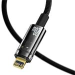 Baseus Explorer Series datový kabel USB-C/Lightning s inteligentním vypnutím 20 W 1m černá