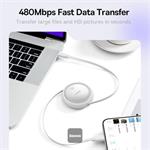 Baseus Free2Draw USB-C/USB-C 1m 100W biely