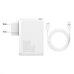 Baseus GaN2 Pro rýchlonabíjací adaptér 2x USB-C 2x USB-A 100W biely