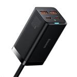 Baseus GaN3 Pro stolní rychlonabíjecí adaptér 2x USB-A, 2x USB-C 100W černá
