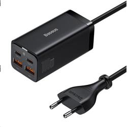 Baseus GaN3 Pro stolní rychlonabíjecí adaptér 2x USB-A, 2x USB-C 100W černá