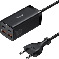 Baseus GaN3 Pro stolný rýchlonabíjací adaptér 2x USB-A, 2x USB-C 100W čierny