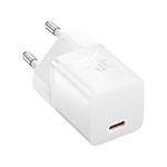 Baseus GaN5 30W sieťová nabíjačka s káblom USB-C/USB-C 100W 1m, 1xUSB-C biela