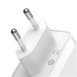 Baseus GaN5 Pro rýchlonabíjací adaptér 2x USB-C + USB-A 140W biely