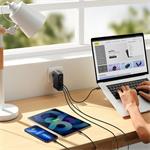 Baseus GaN5 Pro rýchlonabíjací adaptér 2x USB-C + USB-A 140W čierny