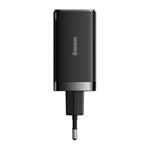 Baseus GaN5 Pro rýchlonabíjací adaptér 2x USB-C + USB-A 65W čierny