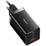 Baseus GaN5 Pro rýchlonabíjací adaptér 2x USB-C + USB-A 65W čierny