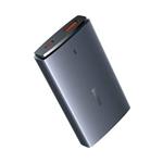 Baseus GaN5 Pro Ultra Slim USB-C/USB-A 65 W nabíjačka sivá