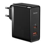 Baseus GaN5 Pro USB-C na USB-A 100W rýchlonabíjací adaptér čierny