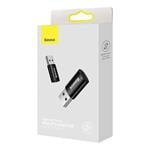 Baseus Ingenuity mini OTG adaptér USB-A 3,1A samec na USB-C samica, čierny