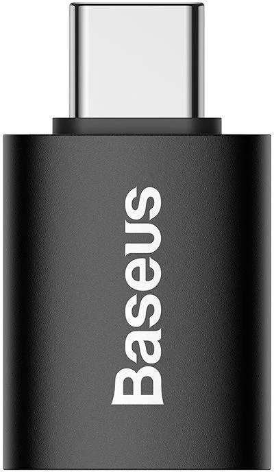 Baseus Ingenuity mini OTG adaptér USB-C samec na USB-A samice 3,1A, černá
