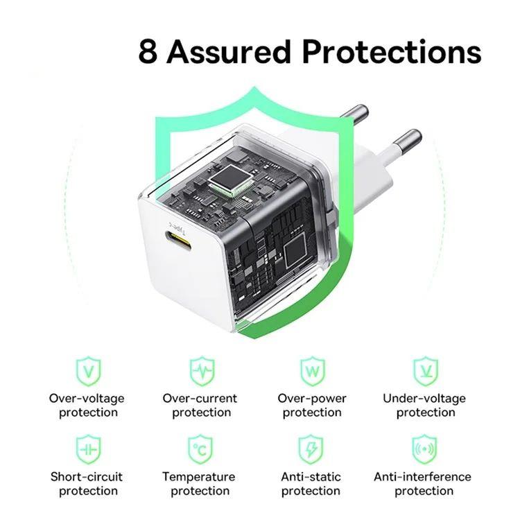 Baseus Palm 30W, 1xUSB-C nabíjačka biela