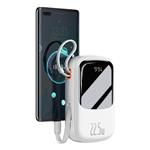 Baseus Qpow Pro Digital Display Fast Charge Power Bank 20000mAh 22.5W Type-C White