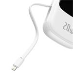 Baseus Qpow Pro Digitálny displej Rýchle nabíjanie Power Bank 20000mAh 20W iP White